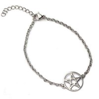 Gioielli - Bracciale Pentagramma - Acciaio - Inox